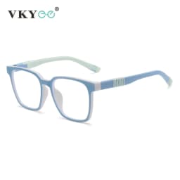 VICKY New Model Simplicity Geometry Square Shape Design Children's Glasses Anti-blue Light Glasses Customizable Prescriptions