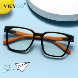 VICKY New Model Simplicity Geometry Square Shape Design Children's Glasses Anti-blue Light Glasses Customizable Prescriptions