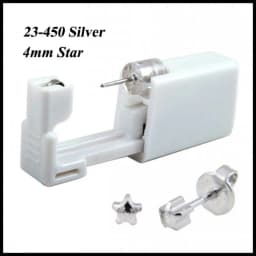 24pcs 316L Stainless Steel Disposable Safe No Pain Ear Nose Piercing Kit Sterile Ear Studs Piercing Gun Tool Piercer Jewelry