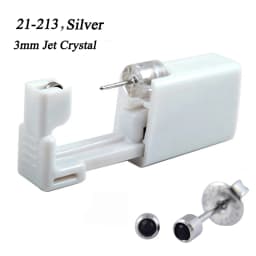 24pcs 316L Stainless Steel Disposable Safe No Pain Ear Nose Piercing Kit Sterile Ear Studs Piercing Gun Tool Piercer Jewelry