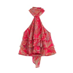 Elegant Chic Print Women Sets Comfortable Bow Halter Tops Belt Midi Skirts 2026 Summer Street Holiday Fashion Suits
