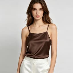 Women's Casual Summer New 21MM Heavyweight 100% Natural Mulberry Silk Satin Solid Color Sexy Skin Friendly Casual Suspender