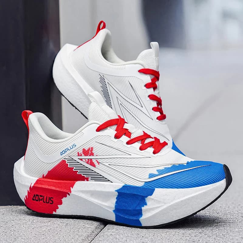 Men Casual Sneakers Breathable Mesh Soft Sole Sports Shoes Lightweight Non Slip Daily Street Walking Outdoor Athletic Footwear