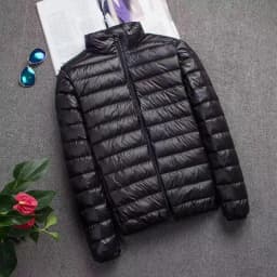 2026 0-10℃ Men's Winter Jacket Ultra Light Duck Down Jackets Portable Hooded Puffer Feather Thin Parkas Windproof Outerwear Coat
