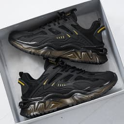 Men's Casual Sports Shoes, Suitable for All Seasons, Large Size Men's Everyday Footwear, with Thick-Soled Cushioning and Low-Top Design, Both Stylish and Practical, Ideal for Commuting; Reinforced Shoelace Design, Non-Slip and Wear-Resistant.