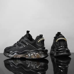 Men's Casual Sports Shoes, Suitable for All Seasons, Large Size Men's Everyday Footwear, with Thick-Soled Cushioning and Low-Top Design, Both Stylish and Practical, Ideal for Commuting; Reinforced Shoelace Design, Non-Slip and Wear-Resistant.