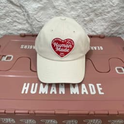Human Made 2026 New Applique Heart Embroidery Vintage Japanese Curved Brim Baseball Cap Ins Couples Unisex Fashion Peaked Hat
