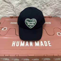 Human Made 2026 New Applique Heart Embroidery Vintage Japanese Curved Brim Baseball Cap Ins Couples Unisex Fashion Peaked Hat