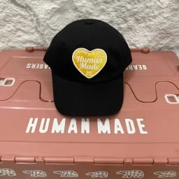 Human Made 2026 New Applique Heart Embroidery Vintage Japanese Curved Brim Baseball Cap Ins Couples Unisex Fashion Peaked Hat