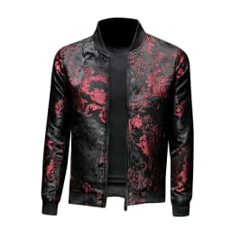 Paisley Pattern Floral Jacket Men 2020 Spring Retro Slim Bomber Jacket Coat Fashion Men's Street Embroidered Flower Jacket Coats