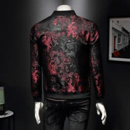Paisley Pattern Floral Jacket Men 2020 Spring Retro Slim Bomber Jacket Coat Fashion Men's Street Embroidered Flower Jacket Coats