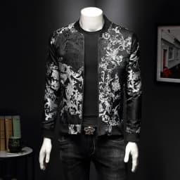 Paisley Pattern Floral Jacket Men 2020 Spring Retro Slim Bomber Jacket Coat Fashion Men's Street Embroidered Flower Jacket Coats