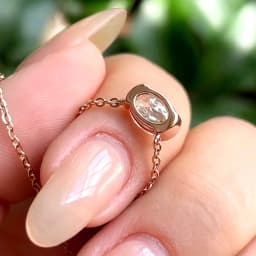 COSYA 1/2/3CT Oval Cut Moissanite Necklace for Women S925 Silver Plated 18K Gold East West Solitaire Chain Dianty Fine Jewelry
