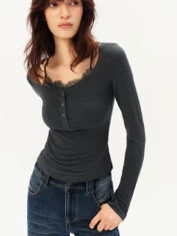 ZIQIAO Women's 2026 Autumn New Arrival Stylish Two-Piece Set: Camisole & T-Shirt Cashmere & Modal Blend Top with Inner Wear