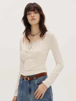 ZIQIAO Women's 2026 Autumn New Arrival Stylish Two-Piece Set: Camisole & T-Shirt Cashmere & Modal Blend Top with Inner Wear