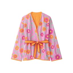 TFMLN New Women's Flowers Embroidered Coats V-neck Long Sleeve With Belt Jackets Autumn New Fashion Casual Ladies Outerwear