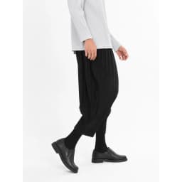 Miyake Pleated Loose Pants Men Japanese Vintage Harem Trousers Breathable Low-crotch Streetwear