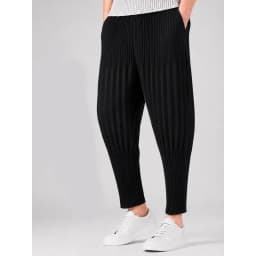 Miyake Pleated Loose Pants Men Japanese Vintage Harem Trousers Breathable Low-crotch Streetwear