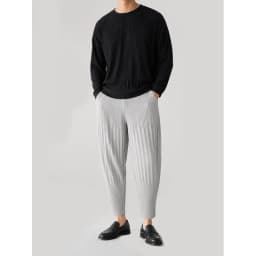 Miyake Pleated Loose Pants Men Japanese Vintage Harem Trousers Breathable Low-crotch Streetwear