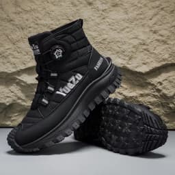 Functional Knob-Adjustable Motorcycle Riding High-Top Boots, Thick-Soled Motorcycle Shoes, Outdoor Off-Road Work Boots, Trendy Motorcycle Shoes
