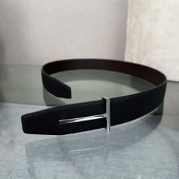 2026 Fashion Top Luxury Designer Brand Brass T Buckle Belt Men High Quality Genuine Real Leather Jeans Waistband business 3.8CM