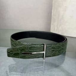 2026 Fashion Top Luxury Designer Brand Brass T Buckle Belt Men High Quality Genuine Real Leather Jeans Waistband business 3.8CM