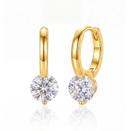 Fashion Luxury 0.5ct Certified Moissanite Diamond Wedding Earrings for Women Daily Wear Gift Original Fashioned New Jewelry