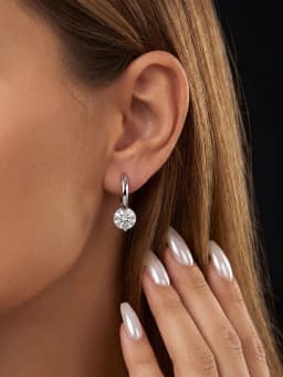 Fashion Luxury 0.5ct Certified Moissanite Diamond Wedding Earrings for Women Daily Wear Gift Original Fashioned New Jewelry