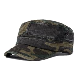 Military Cap Men Washed Cotton Fashion Design Flat Baseball Cap Top Army Hat with Air Hole Adjustable