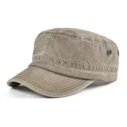 Military Cap Men Washed Cotton Fashion Design Flat Baseball Cap Top Army Hat with Air Hole Adjustable