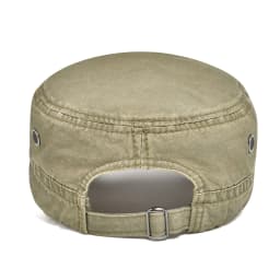 Military Cap Men Washed Cotton Fashion Design Flat Baseball Cap Top Army Hat with Air Hole Adjustable
