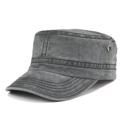 Military Cap Men Washed Cotton Fashion Design Flat Baseball Cap Top Army Hat with Air Hole Adjustable