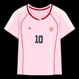 ELFSACK Assorted Jersey Style T-shirts, Sporty Number Print Tees, Slim V-neck Short Sleeve Tops for Women