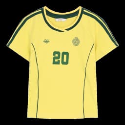 ELFSACK Assorted Jersey Style T-shirts, Sporty Number Print Tees, Slim V-neck Short Sleeve Tops for Women