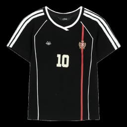 ELFSACK Assorted Jersey Style T-shirts, Sporty Number Print Tees, Slim V-neck Short Sleeve Tops for Women