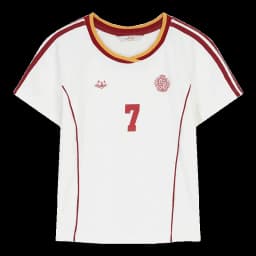 ELFSACK Assorted Jersey Style T-shirts, Sporty Number Print Tees, Slim V-neck Short Sleeve Tops for Women
