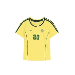 ELFSACK Assorted Jersey Style T-shirts, Sporty Number Print Tees, Slim V-neck Short Sleeve Tops for Women