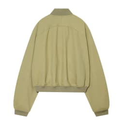 MUJER Varsity Bomber Jackets for Women Zipper Cropped Jacket Woman Outerwears Casual Womens Coats Long Sleeve Women's Jackets