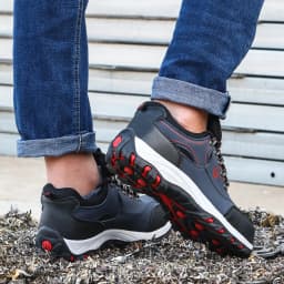 Steel Toe Work Shoes for Men Women Anti-Smash Anti-Puncture Blue Safety Shoes Breathable Lightweight Air Cushion Work Shoes
