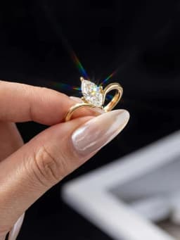 Shiny 1CT Classical Certified Marquise Moissanite Diamond Engagement Ring For Women Fashion High Quality Wedding Jewelry