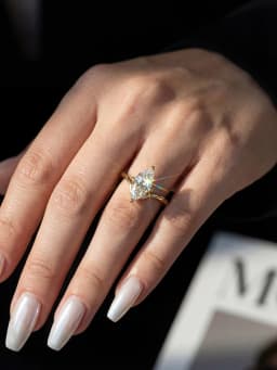 Shiny 1CT Classical Certified Marquise Moissanite Diamond Engagement Ring For Women Fashion High Quality Wedding Jewelry