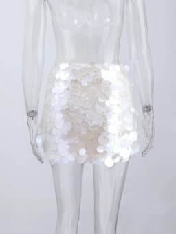Y2k Sequined Women's Mini Skirts Shiny Slim New High Waist Short A-line Beach Short Skirt 2026 Summer Evening Club Party Wear