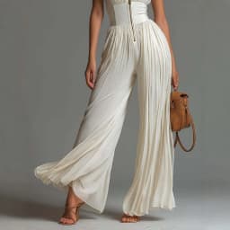 2026 Elegant Stand Collar Zipper Pleated Jumpsuit Women's Solid High Waist Wide Leg Romper Summer Sleeveless Vacation Overalls