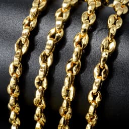 Hot Selling Ltalian 750 Men's and Women's Necklace 18k Gold-Plated Rock Hip-Hop Banquet Jewelry Accessories