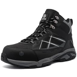 LARNMERN Men's Steel Toe Safety Work Boots Shoe Non Slip Shoes for Man Anti-puncture Anti-static Protective Safety Boots