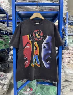 25SS Saint x Planet War Printed Women Men T shirts tees Hiphop Oversized Men Casual Cotton T shirt Summer Style