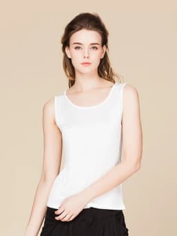 SuyaDream Women Tanks Knitted Real Silk Solid Vest O Neck Sleeveless Basic T Shirt 2025 Spring Summer Tops