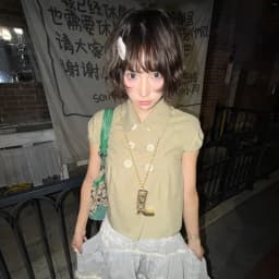 Genayooa Y2k Japanese Shirt Women Short Sleeve Button 2000s Aesthetic Vintage Tops Streetwear American Retro Summer Shirt Tops
