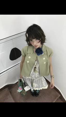Genayooa Y2k Japanese Shirt Women Short Sleeve Button 2000s Aesthetic Vintage Tops Streetwear American Retro Summer Shirt Tops