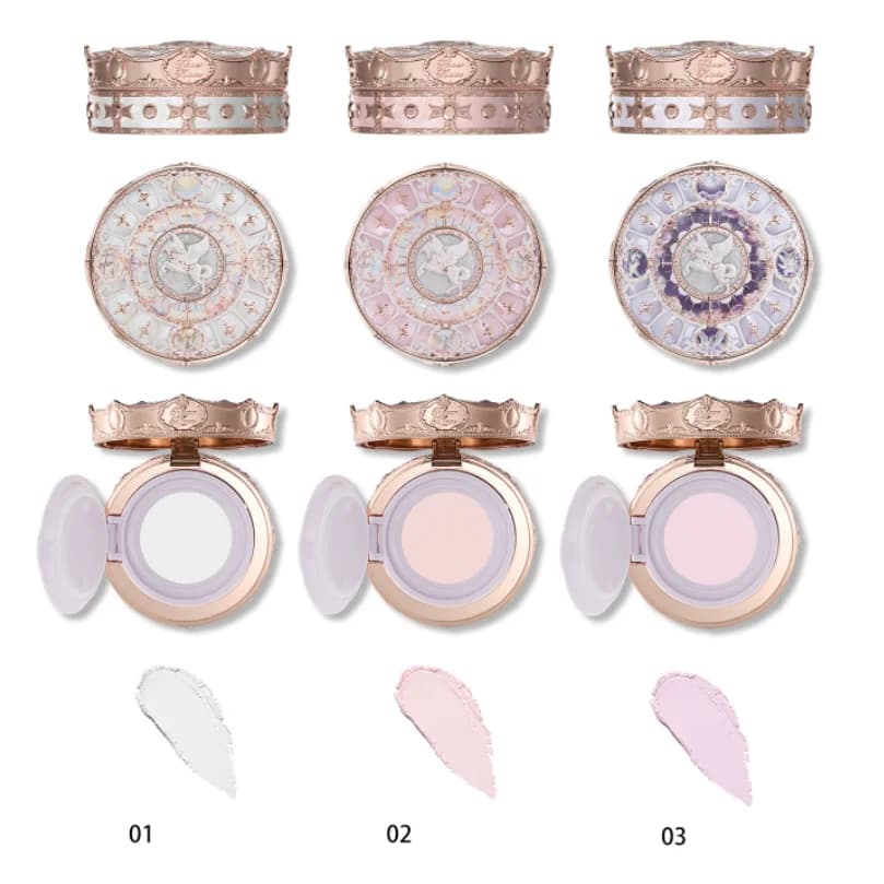 Flower Knows Knight Unicorn Collection Cloud Loose Setting Powder Translucent Finishing Powder,Soft Matte Finish,Long-Lasting